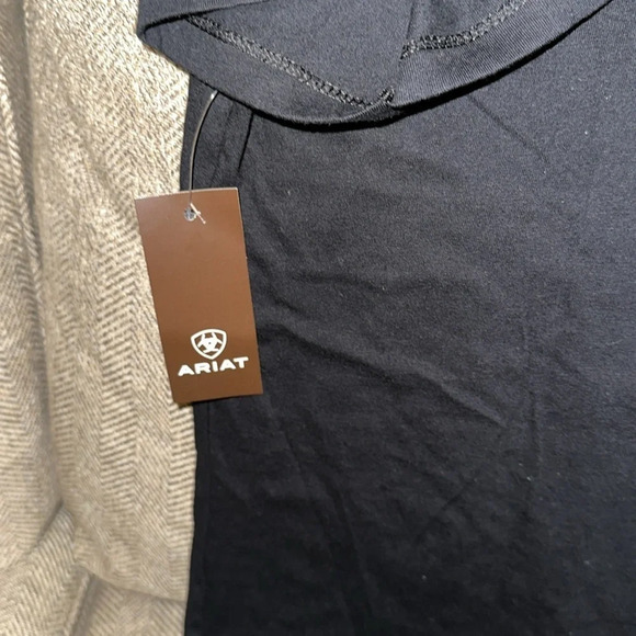 NWT ARIAT Men Texas Rattlers Head Blk Short Sleeve 100% Cotton Graphic Shirt LG - Picture 9 of 9